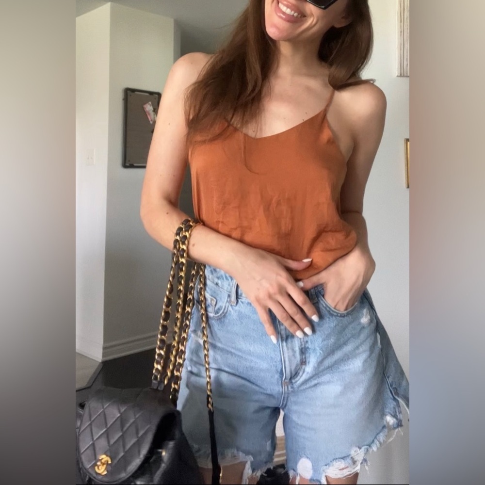 Caramel brown tank top